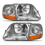 ANZO 1997-2003 Ford F-150 Crystal Headlight G2 Clear With Parking Light thumbnail 4