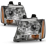 ANZO 2007-2014 Chevy Tahoe Crystal Headlight Chrome Amber(OE) thumbnail 7