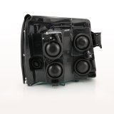 ANZO 2003-2006 Cadillac Escalade Crystal Headlight Black Amber thumbnail 3
