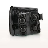 ANZO 2003-2006 Cadillac Escalade Crystal Headlight Black Amber thumbnail 8