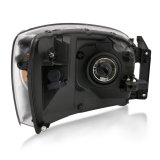 ANZO 2006-2009 Dodge Ram 1500 Crystal Headlight Black Amber thumbnail 2
