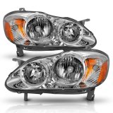 ANZO 2005-2008 Toyota Corolla Crystal Headlight Chrome Amber thumbnail 4