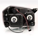ANZO 2005-2007 Dodge Magnum Crystal Headlight Black Amber thumbnail 2