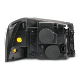 ANZO 2002-2009 GMC Envoy Crystal Headlight Black Amber thumbnail 4