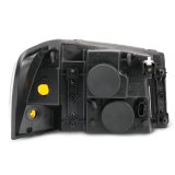 ANZO 2002-2009 GMC Envoy Crystal Headlight Black Amber thumbnail 6