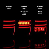 ANZO 2014-2020 Toyota 4Runner T.L Black Housing Smoke Lens Red Light Bar W/Sequential thumbnail 4