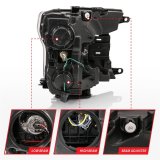 ANZO 2018-2019 Ford F-150 Projector Plank Style H.L. Chrome Amber (Without Switchback) thumbnail 4