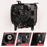 ANZO 2014-2015 GMC Sierra 1500HD Projector Plank Style Headlight Black W/ DRL thumbnail 2