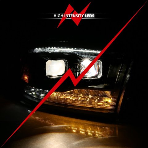 ANZO 2009-2018 Dodge Ram 1500 Projector H.L. Switchback Chrome Amber thumbnail 2