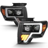 ANZO 2009-2014 Ford F-150 Projector Light Bar G4 H.L. Black Amber thumbnail 5