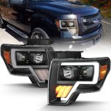ANZO 2009-2014 Ford F-150 Projector Light Bar G4 H.L. Black Amber thumbnail 9