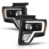 ANZO 2009-2014 Ford F-150 Projector Light Bar H.L Black Amber thumbnail 4