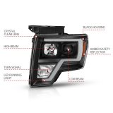 ANZO 2009-2014 Ford F-150 Projector Light Bar H.L Black Amber thumbnail 5