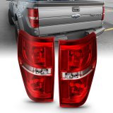 ANZO 2009-2014 Ford F-150 Euro Taillight Red/Clear (W/O Bulb) thumbnail 6