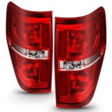 ANZO 2009-2014 Ford F-150 Euro Taillight Red/Clear (W/O Bulb) thumbnail 7
