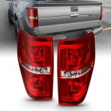 ANZO 2009-2014 Ford F-150 Euro Taillight Red/Clear (W/O Bulb) thumbnail 8