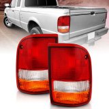 ANZO 1993-1997 Ford Ranger Tail Light Red/Clear (OE) thumbnail 7