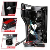 ANZO 18-19 Ford F-150 LED Taillight Black Housing Clear Lens Red Light Bar W/Sequential thumbnail 1