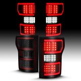 ANZO 18-19 Ford F-150 LED Taillight Black Housing Clear Lens Red Light Bar W/Sequential thumbnail 4