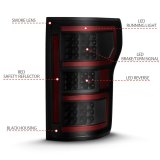 ANZO 18-19 Ford F-150 LED Taillight Black Housing Clear Lens Red Light Bar W/Sequential thumbnail 6
