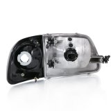 ANZO 1997-2003 Ford F150 Crystal Headlight Black w/ Parking Light thumbnail 2
