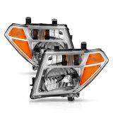 ANZO 2005-2008 Nissan Pathfinder Crystal Headlight Chrome Amber (OE Replacement) thumbnail 5