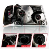 ANZO 2001-2011 Ford Ranger Crystal Headlight Chrome w/Corner Lights (OE Replacement) thumbnail 5