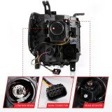 ANZO GMC SIERRA 1500 14-15 2500H/15-19 Projector Headlight Plank Style Black w/ Switchback (Halogen) thumbnail 2