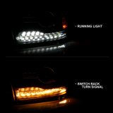 ANZO 2009-2018 Dodge Ram 1500 Projector Headlights Plank Style Halo w/Switchback Matte Black thumbnail 7