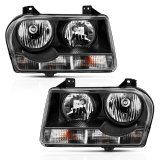 ANZO 2005-2010 Chrysler 300 Crystal Headlight Black thumbnail 6
