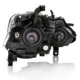 ANZO 2013-2015 Nissan Altima Projector Headlight Chrome Amber thumbnail 6