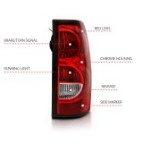 ANZO 2004-2007 Chevy Silverado Taillight Red/Clear Lens w/Black Trim (OE Replacement) thumbnail 5