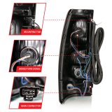 ANZO 2004-2007 Chevy Silverado Taillight Red/Clear Lens w/Black Trim (OE Replacement) thumbnail 9