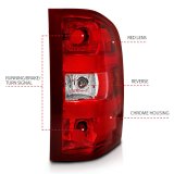 ANZO 2007-2013 Chevy Silverado Taillight Red/Clear Lens (OE Replacement) thumbnail 4