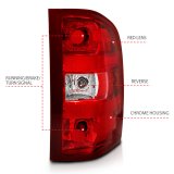ANZO 2007-2013 Chevy Silverado Taillight Red/Clear Lens (OE Replacement) thumbnail 8