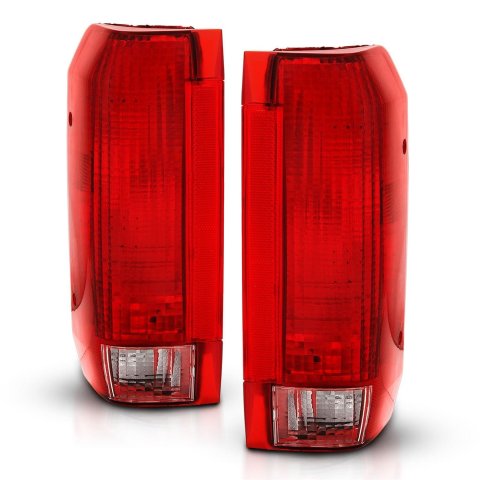 ANZO 1992-1996 Ford Bronco Taillight Red/Clear Lens (OE Replacement) thumbnail 2