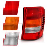 ANZO 1999-2004 Jeep Grand Cherokee Taillight Red/Clear Lens (OE Replacement) thumbnail 7