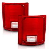 ANZO 1978-1991 Chevy Blazer Taillight Red/Clear Lens w/o Chrome Trim Fleetside (OE Replacement) thumbnail 6