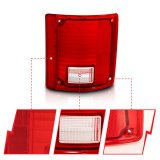 ANZO 1978-1991 Chevy Blazer Taillight Red/Clear Lens w/o Chrome Trim Fleetside (OE Replacement) thumbnail 8