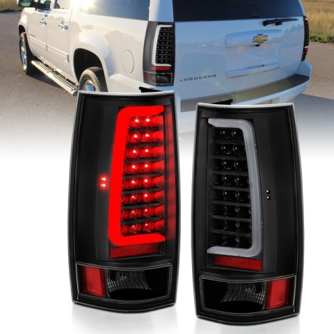 ANZO 2007-2014 Chevy Tahoe LED Taillight Plank Style Black w/Clear Lens thumbnail 9