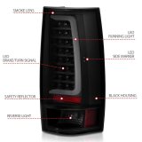 ANZO 2007-2014 Chevy Tahoe LED Taillight Plank Style Black w/Smoke Lens thumbnail 5