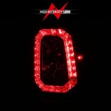 ANZO 1999-2002 Chevy Silverado 1500 LED Taillights Plank Style Chrome With Red/Clear Lens thumbnail 6
