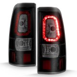 ANZO 2003-2006 Chevy Silverado 1500 LED Taillights Plank Style Black w/Smoke Lens thumbnail 3