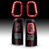 ANZO 2003-2006 Chevy Silverado 1500 LED Taillights Plank Style Black w/Smoke Lens thumbnail 5