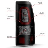 ANZO 2003-2006 Chevy Silverado 1500 LED Taillights Plank Style Black w/Smoke Lens thumbnail 6