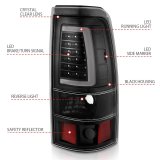 ANZO 1999-2002 Chevy Silverado 1500 LED Taillights Plank Style Black w/Clear Lens thumbnail 5