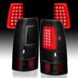 ANZO 1999-2002 Chevy Silverado 1500 LED Taillights Plank Style Black w/Smoke Lens thumbnail 4