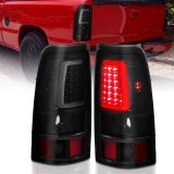 ANZO 1999-2002 Chevy Silverado 1500 LED Taillights Plank Style Black w/Smoke Lens thumbnail 9