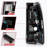 ANZO 2003-2006 Chevy Silverado 1500 LED Taillights Plank Style Black w/Smoke Lens thumbnail 1