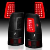ANZO 2003-2006 Chevy Silverado 1500 LED Taillights Plank Style Black w/Smoke Lens thumbnail 4